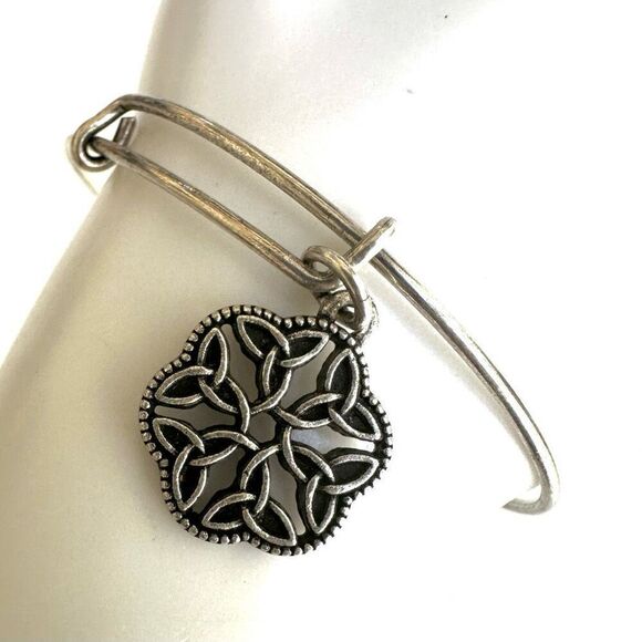 Alex and Ani Endless Knot Charm Bangle bracelet - Picture 8 of 8